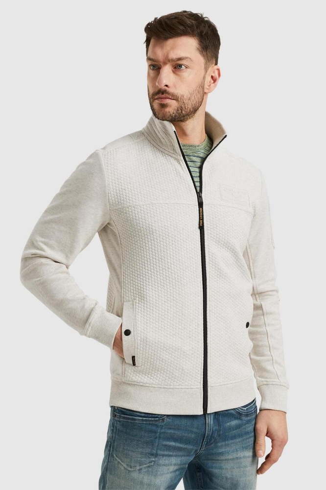 SWEAT JACKET WITH JACQUARD PATTERN PSW2402410 910